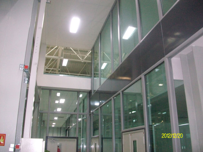 Noise reduction utility model patents glass wall p